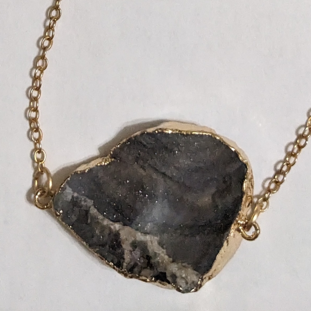 Natural Stone Gold Chain Necklace